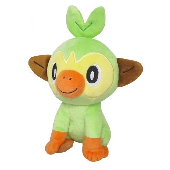 POKÉMON Grookey Plush Stuffed Animal Toy, 8 Inches, Green - Picture 8 of 8